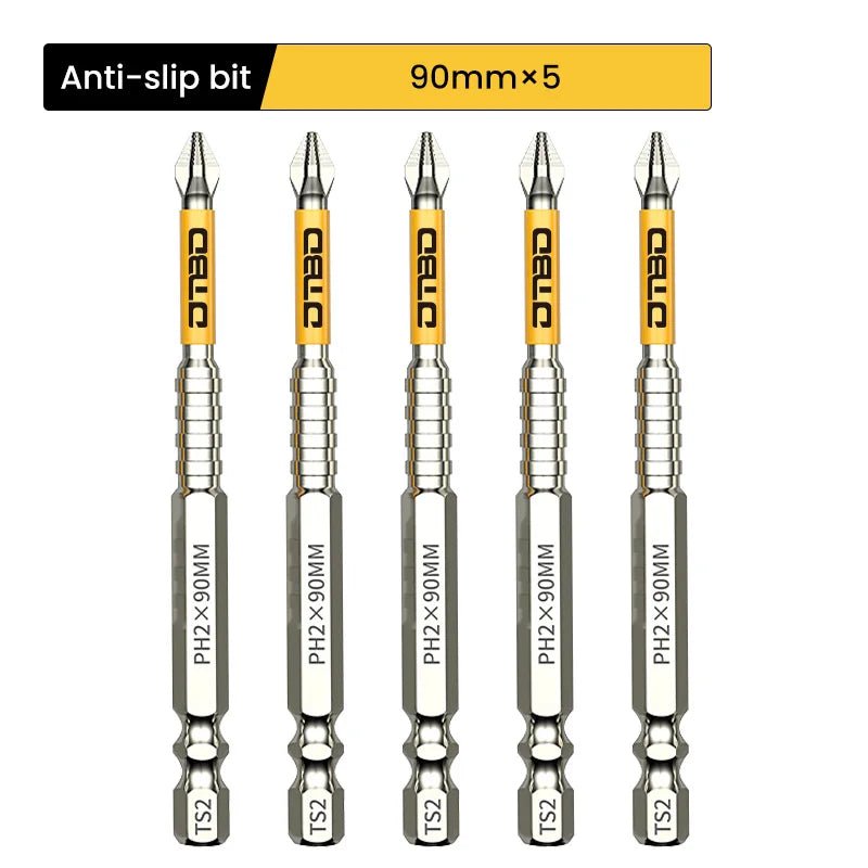 GripBit™ – Magnetische PH2 Schrauberbits aus S2 - Stahl, Anti - Rutsch & Schlagfest (25–150mm) - Klarwen
