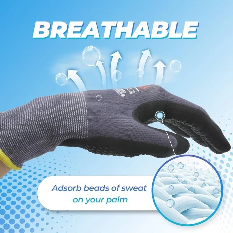 GripLite™ – Nitril - beschichtete Präzisionshandschuhe mit Punkt - Griff - Klarwen