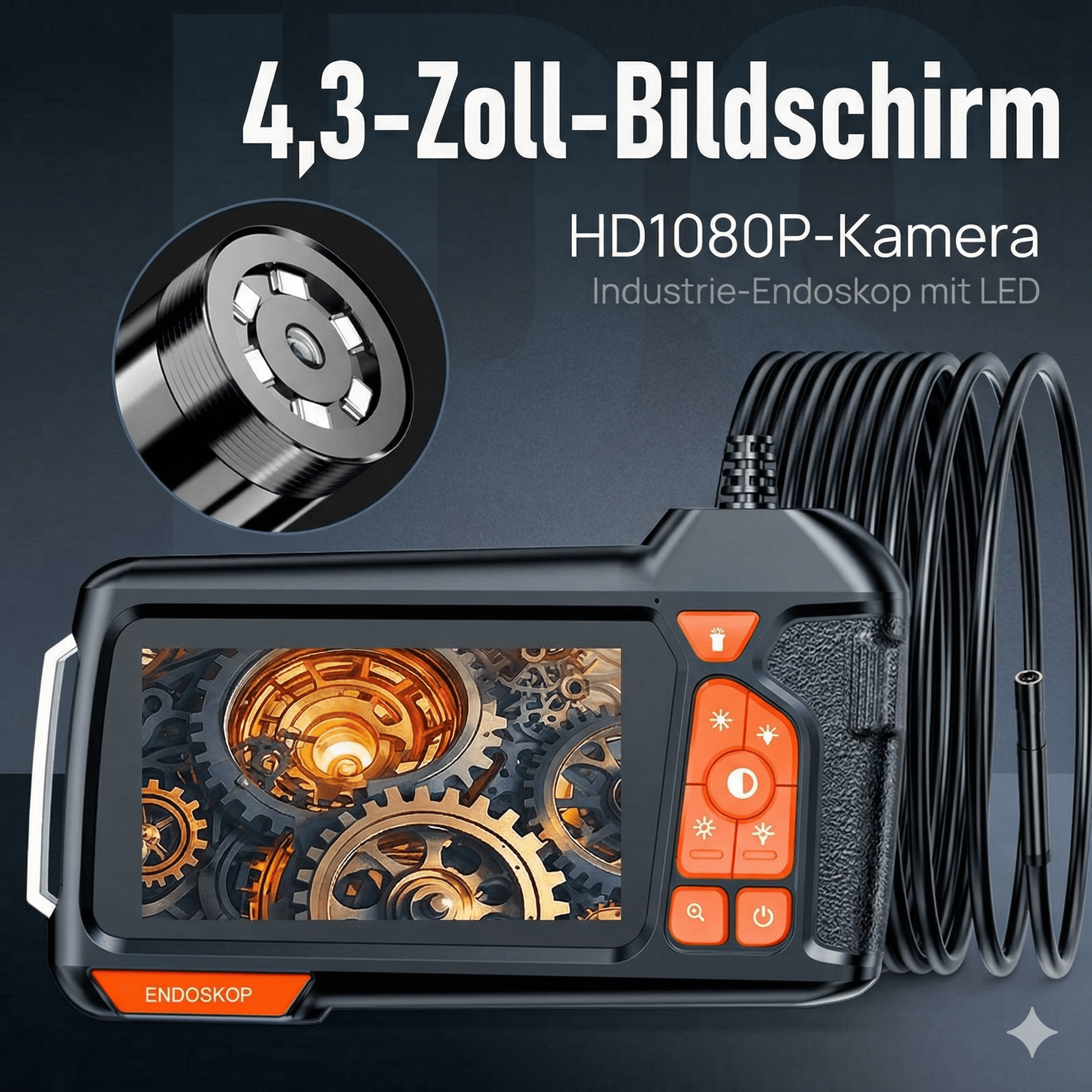 InSpectra™ – HD Inspektionskamera mit Bildschirm - Klarwen