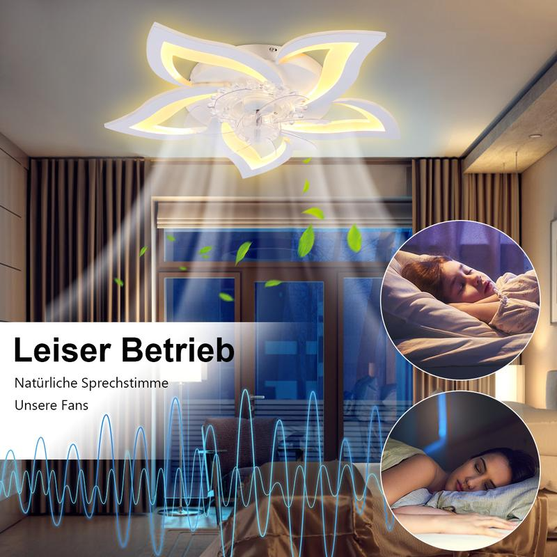 LumaFlow™ – LED Deckenleuchte mit leisem Ventilator - Klarwen