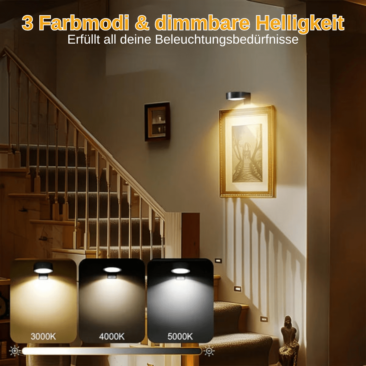 LumiArt™ – Kabellose Bilder - & Wandlampe - Klarwen
