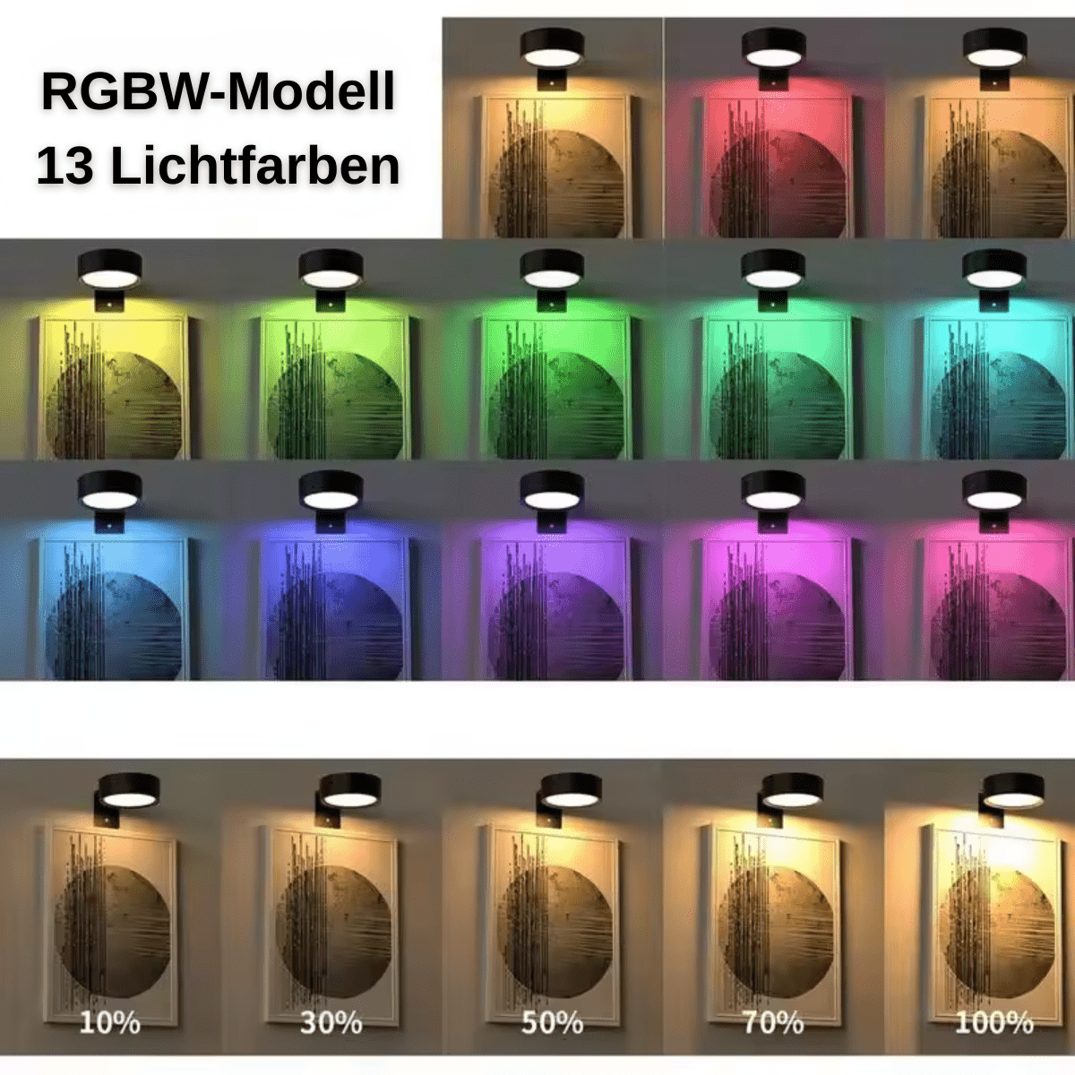 LumiArt™ – Kabellose Bilder - & Wandlampe - Klarwen