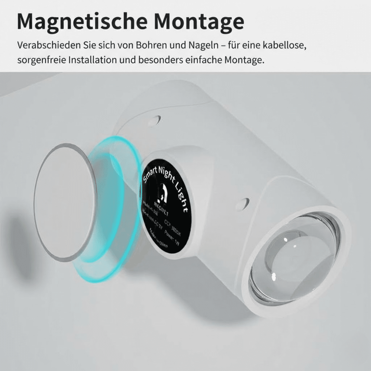 LumiAura™ – Intelligente Sensor - Wandleuchte mit Magnetmontage - Klarwen