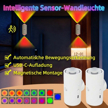 LumiAura™ – Intelligente Sensor - Wandleuchte mit Magnetmontage - Klarwen