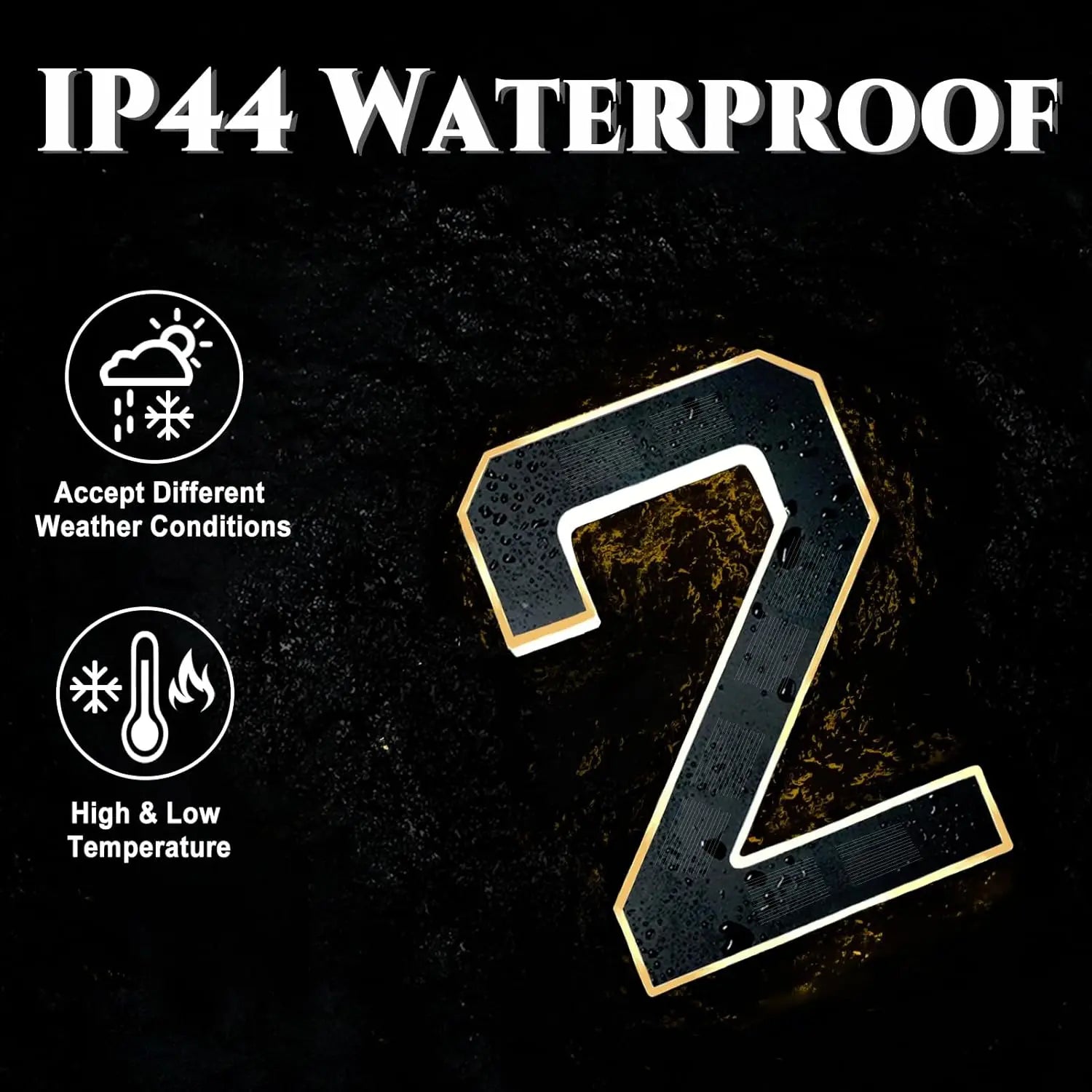 LumiDigit™ – Solar - LED Hausnummern - Klarwen