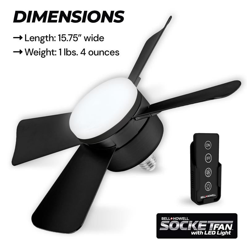 LumiFan™ – Ventilator mit LED - Licht 2 - in - 1 - Klarwen