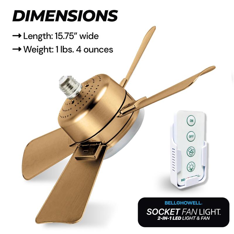 LumiFan™ – Ventilator mit LED - Licht 2 - in - 1 - Klarwen