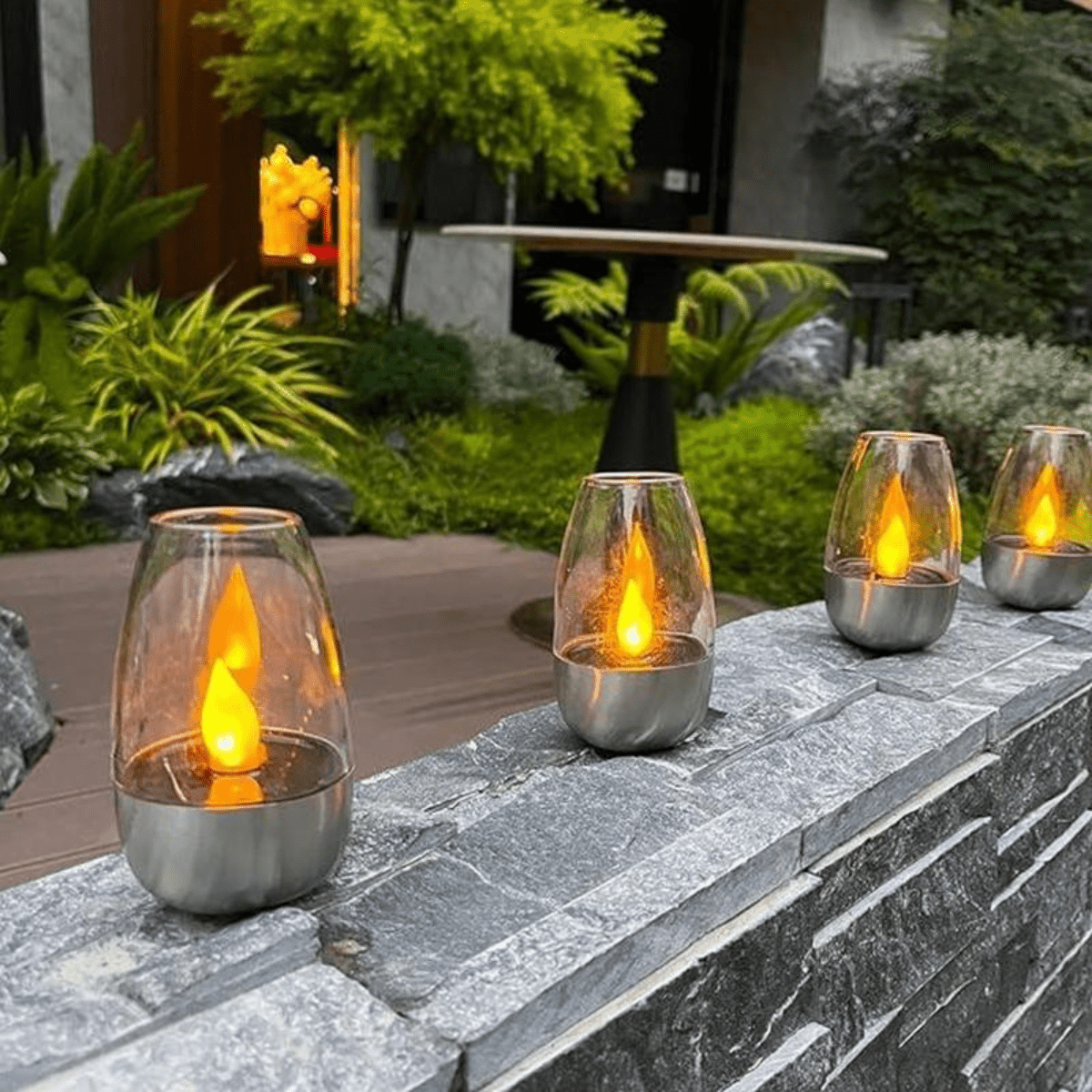 LumiFlare™ – Solar LED Kerze mit Flammeneffekt - Klarwen
