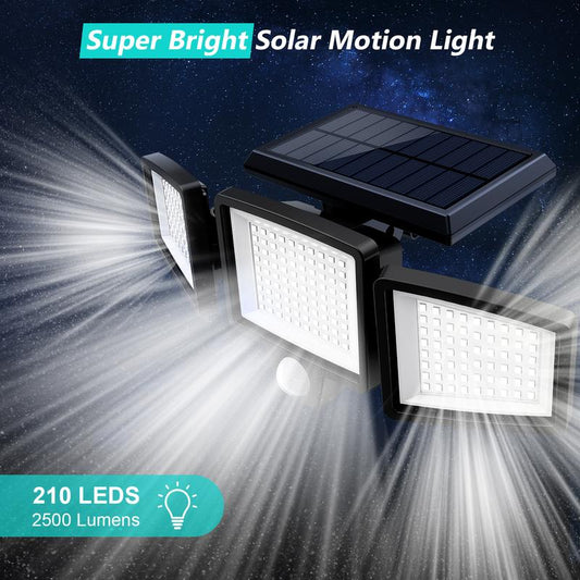 LumiGuard™ – Solarbetriebener LED - Strahler mit Bewegungsmelder - Klarwen