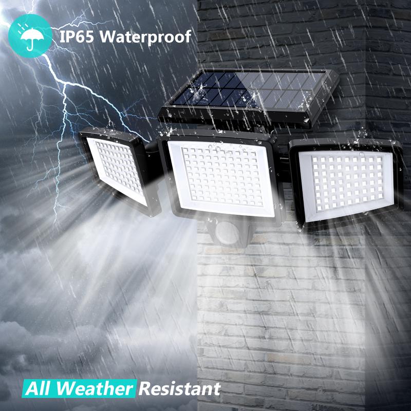 LumiGuard™ – Solarbetriebener LED - Strahler mit Bewegungsmelder - Klarwen