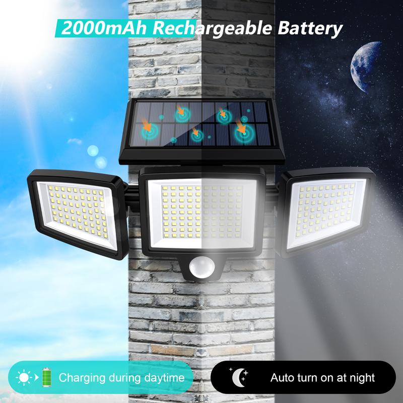 LumiGuard™ – Solarbetriebener LED - Strahler mit Bewegungsmelder - Klarwen