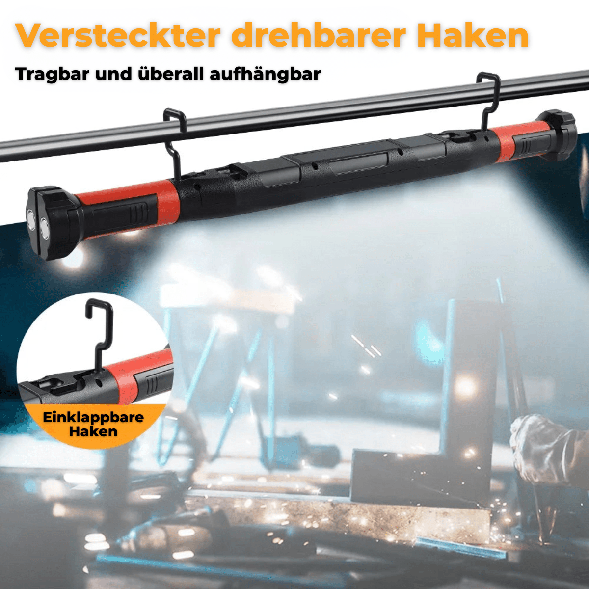 MagnaLite™ – Magnetische COB - Arbeitslampe - Klarwen