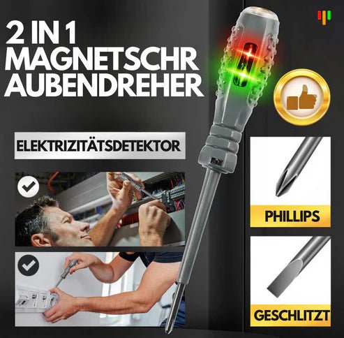 MagScrew™ – 2 - in - 1 Spannungsprüfer - Schraubendreher | 1 + 1 Gratis - Klarwen