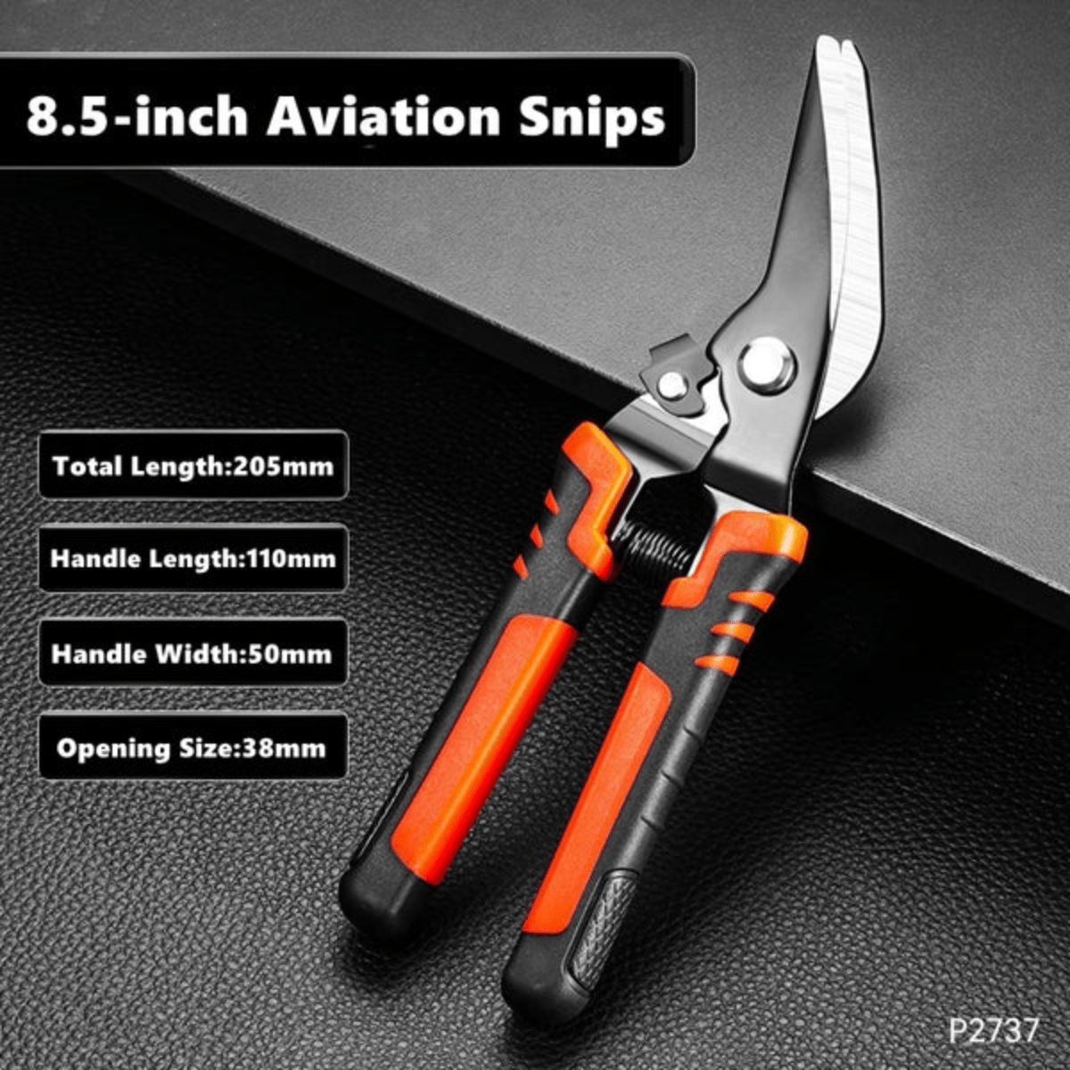 MetalSnip™ – Industrie - Blechschere mit SK5 - Stahlklinge & rutschfestem Griff - Klarwen