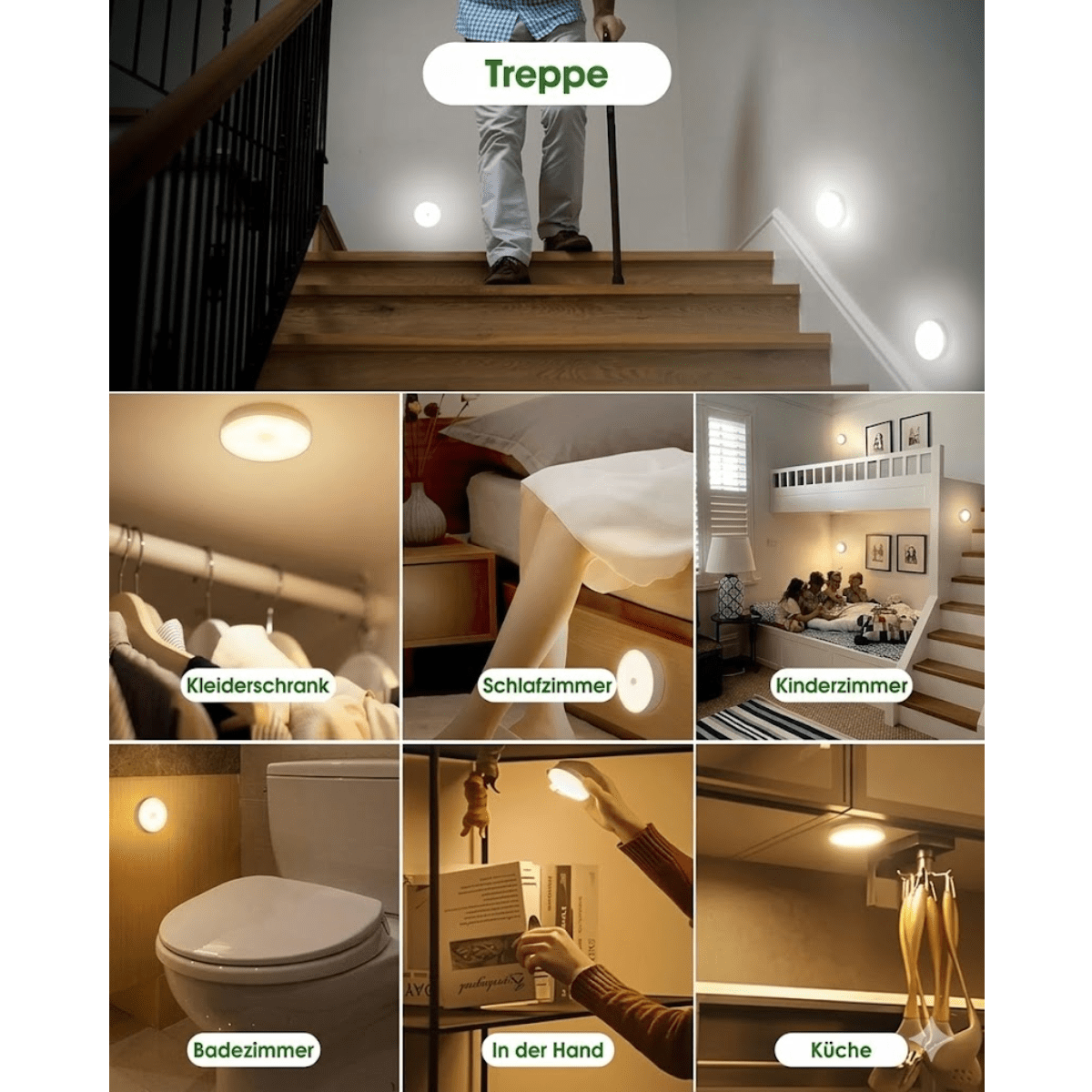 MotionLux™ – Kabellose LED Sensorlampe - Klarwen
