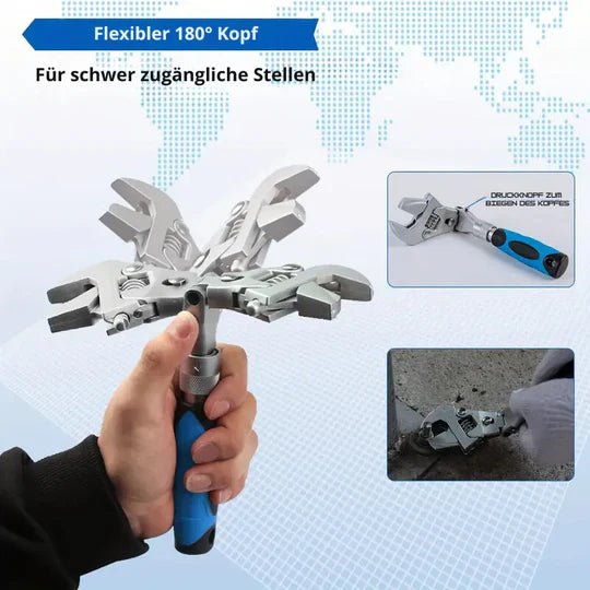 MultiMaster™ Multifunktions - Maulschlüssel mit Flexiblem Kopf | 50% Rabatt - Klarwen