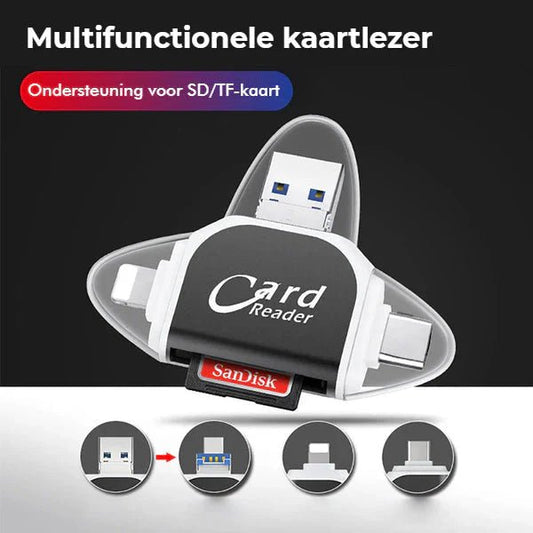 MultiPort™ – 4 - in - 1 Universal - Multiport SD/TF - Kartenleser | 50% Rabatt - Klarwen