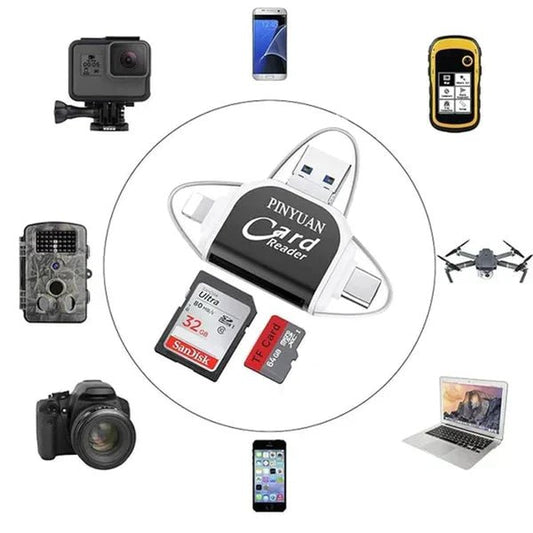 MultiPort™ – 4 - in - 1 Universal - Multiport SD/TF - Kartenleser | 50% Rabatt - Klarwen