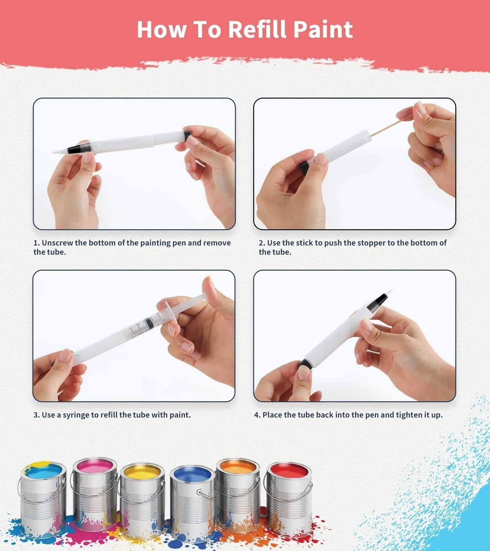 PaintTouch™ – Präzise Farbabgabe, nachfüllbar & kompakt für müheloses Malen [50 % Rabatt] - Klarwen