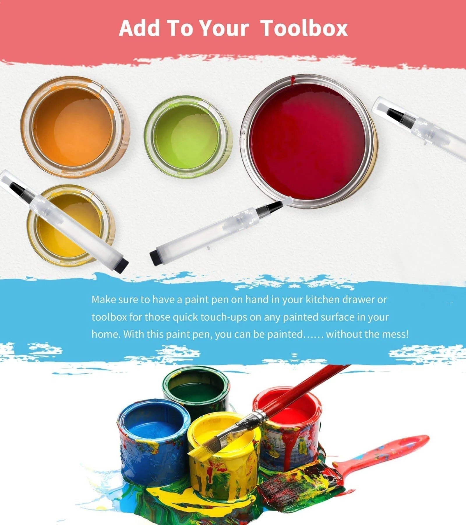PaintTouch™ – Präzise Farbabgabe, nachfüllbar & kompakt für müheloses Malen [50 % Rabatt] - Klarwen