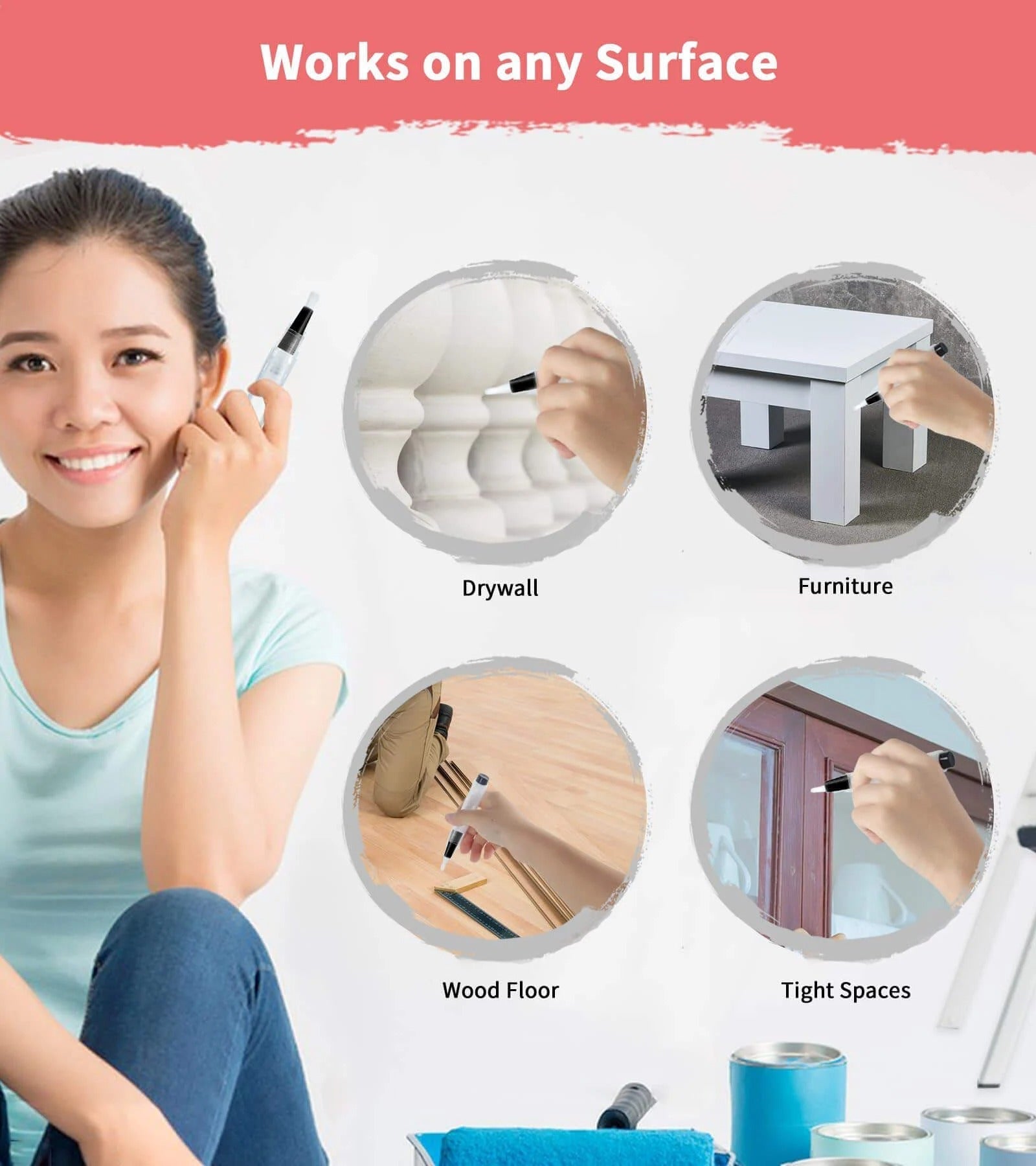 PaintTouch™ – Präzise Farbabgabe, nachfüllbar & kompakt für müheloses Malen [50 % Rabatt] - Klarwen