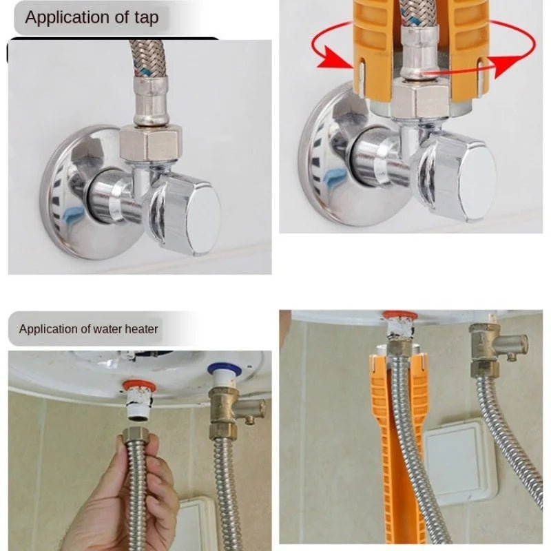 PipeFix™ – Multifunktionaler Sanitärschlüssel für Wasserhähne & Waschbeckenmontage - Klarwen