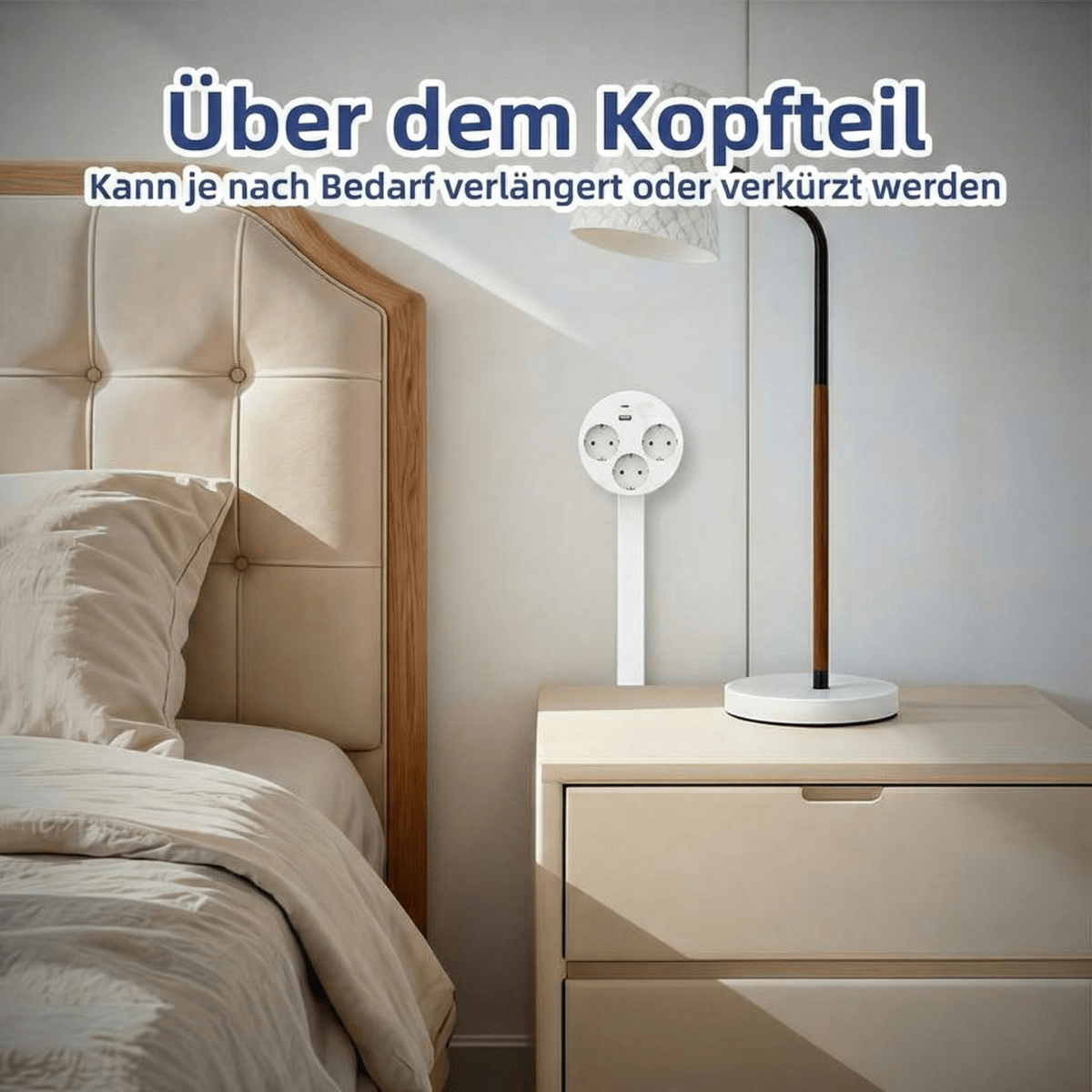 PowerReach™ – Ausziehbare Steckdosenleiste mit USB - Klarwen