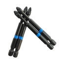 PozidriveX™ – 5er Set Magnetische Schrauberbits PZ1/PZ2/PZ3 (75mm) - Klarwen