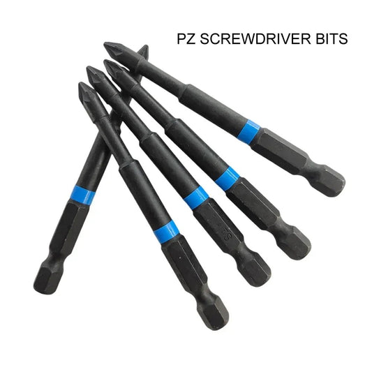 PozidriveX™ – 5er Set Magnetische Schrauberbits PZ1/PZ2/PZ3 (75mm) - Klarwen