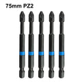 PozidriveX™ – 5er Set Magnetische Schrauberbits PZ1/PZ2/PZ3 (75mm) - Klarwen