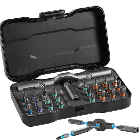 RatchetPro™ – 24 - in - 1 Ratschen - Schraubendreher Set mit Magnetbits - Klarwen