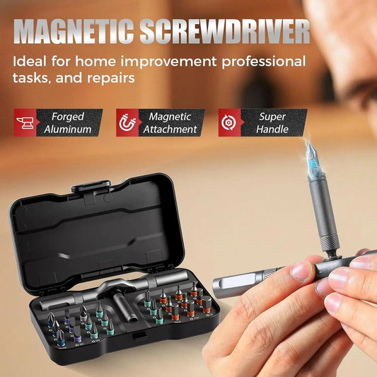 RatchetPro™ – 24 - in - 1 Ratschen - Schraubendreher Set mit Magnetbits - Klarwen