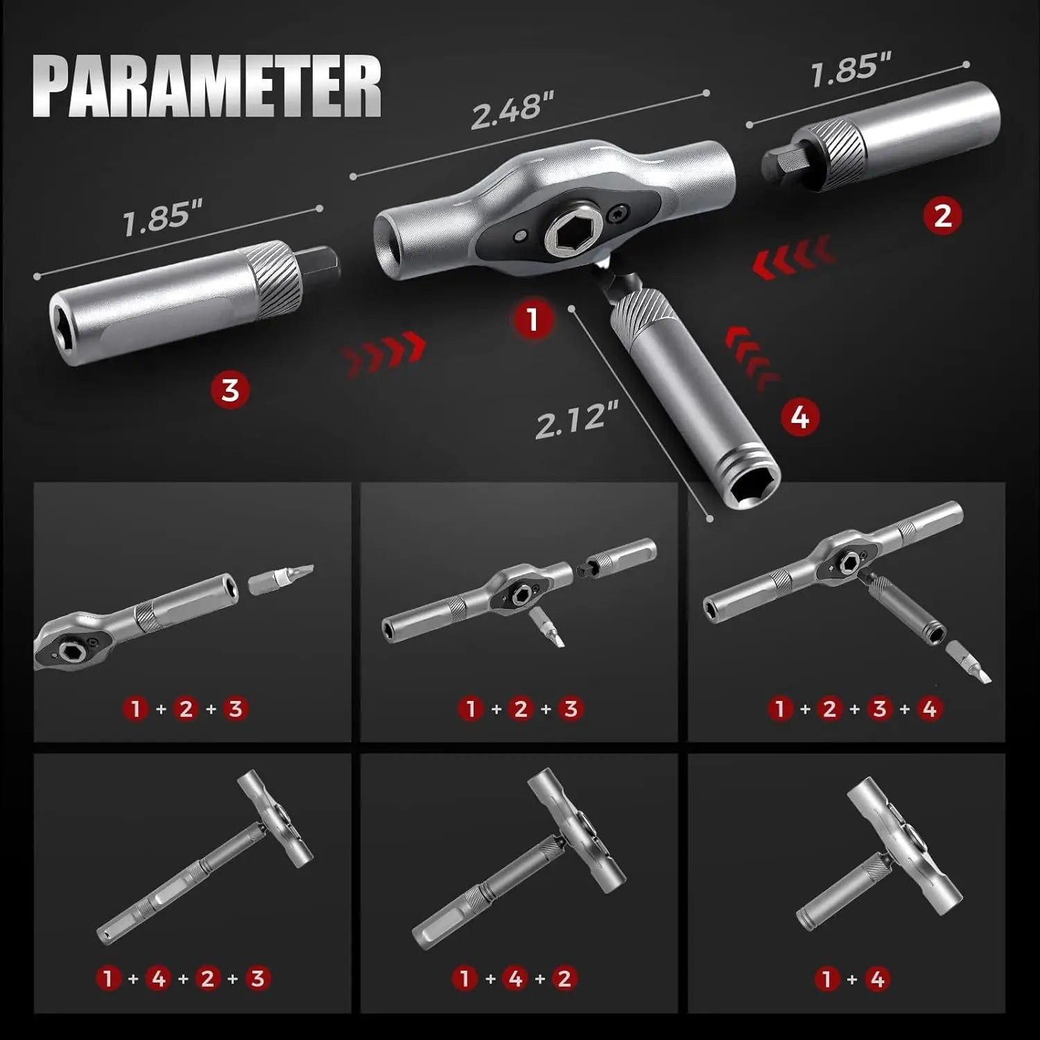 RatchetPro™ – 24 - in - 1 Ratschen - Schraubendreher Set mit Magnetbits - Klarwen