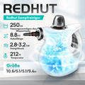 RedHut™ – Tragbarer Dampfreiniger mit 12 Zubehörteilen für Küche, Bad & Haushalt - Klarwen
