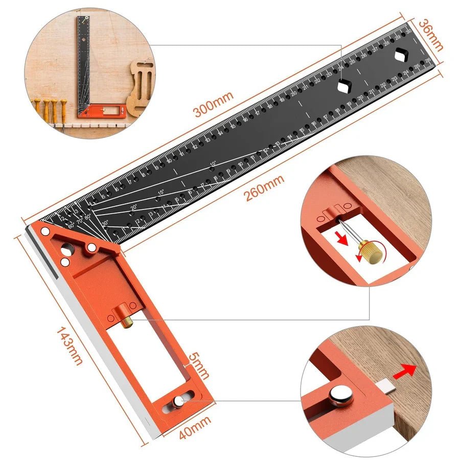 RightAngle™ – Präzisionslineal für Akkurate Winkelmessungen | 50% Rabatt - Klarwen