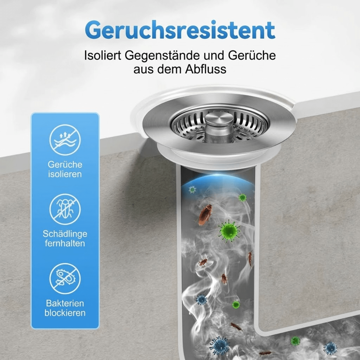 Sinkor™ – Universeller Waschbeckenstopfen - Klarwen