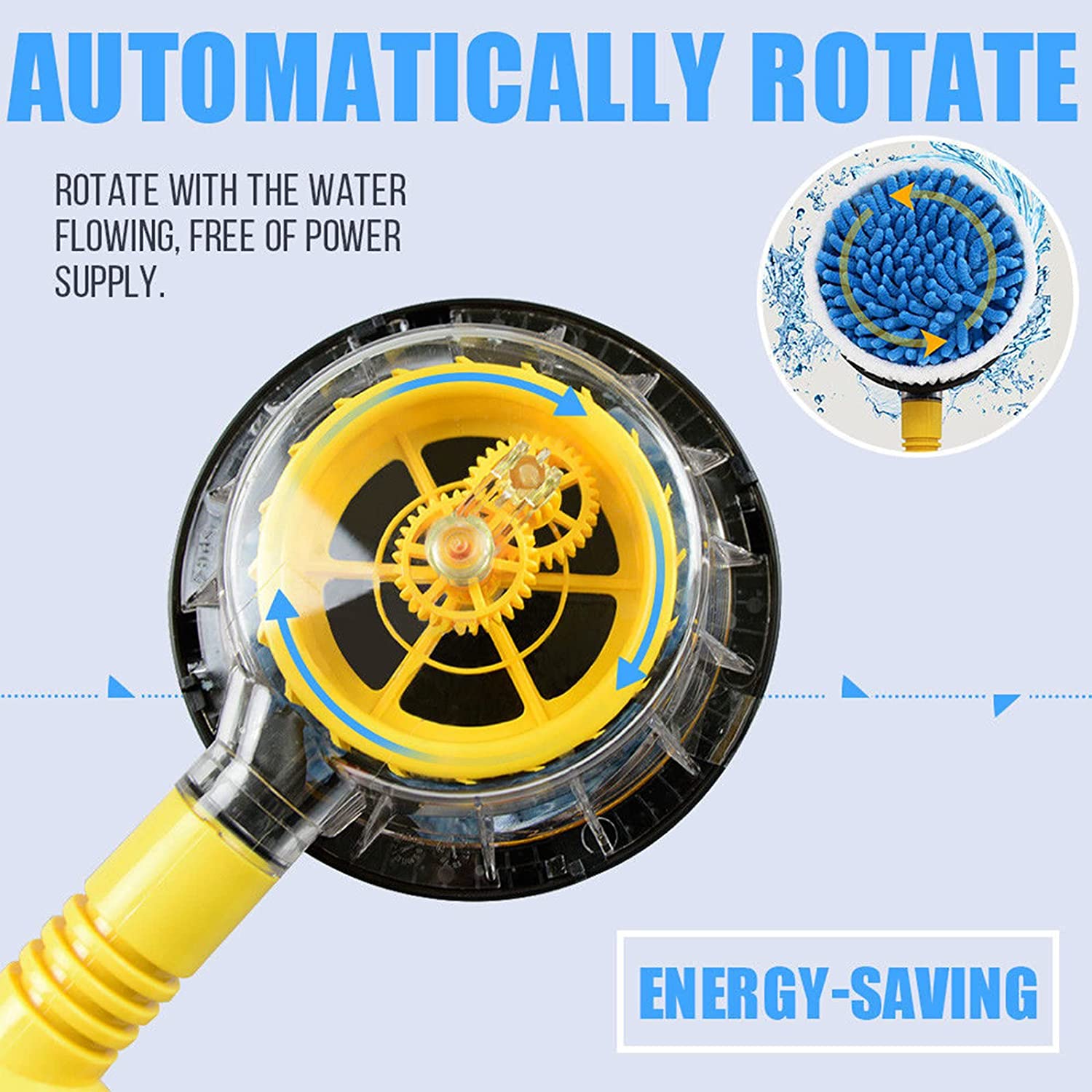 SpinClean™ - Neu selbstdrehende Autowaschlappen - unitmotor [50% Rabatt] - Klarwen