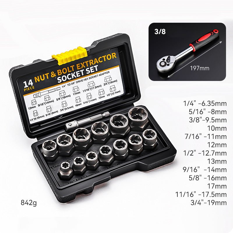 BoltXtract™ – Schrauben - und Bolzen - Entferner - Set - Klarwen