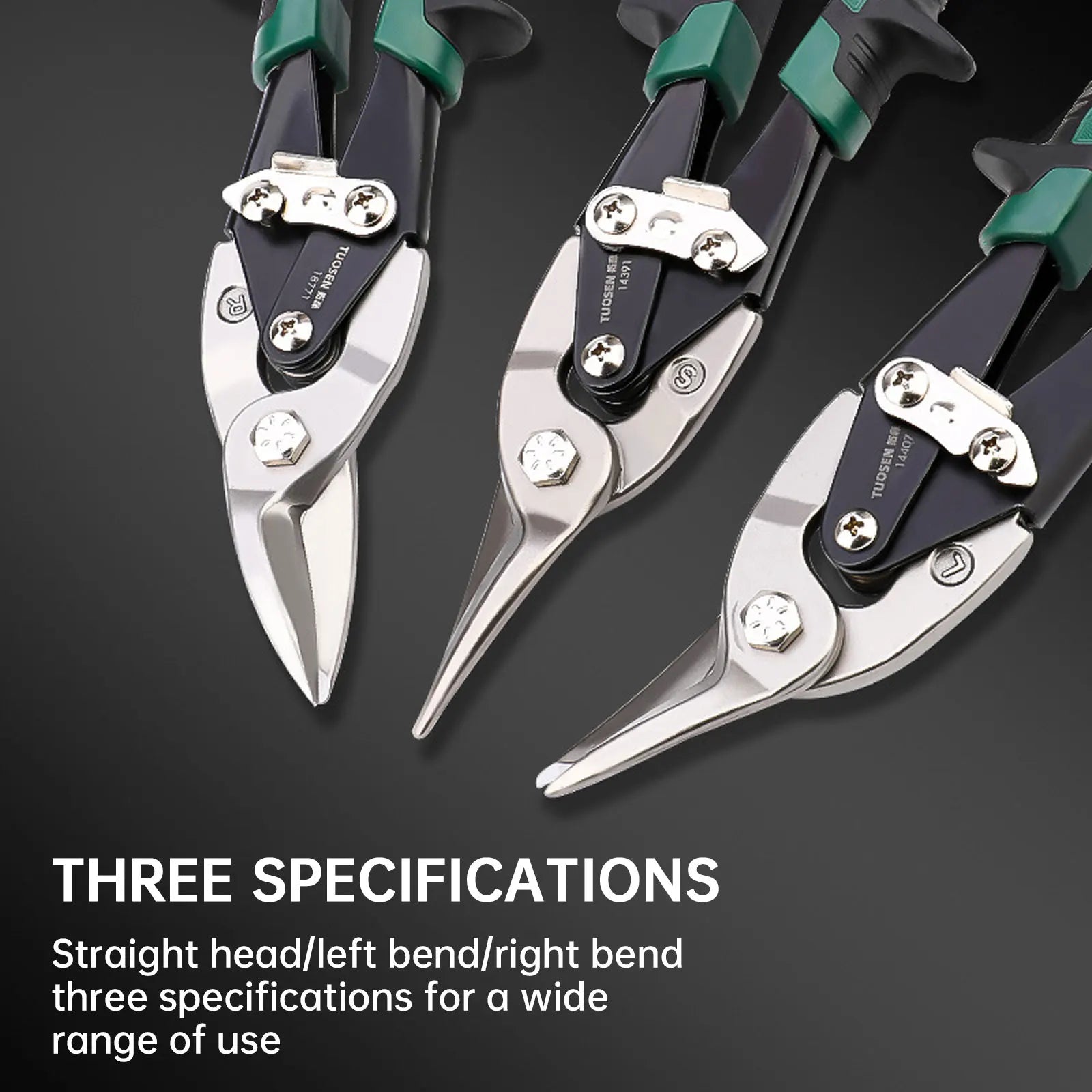 SteelWing™ – Industrie - Blechschere aus Chrom - Vanadium für präzise Metall - und Stahlzuschnitte - Klarwen