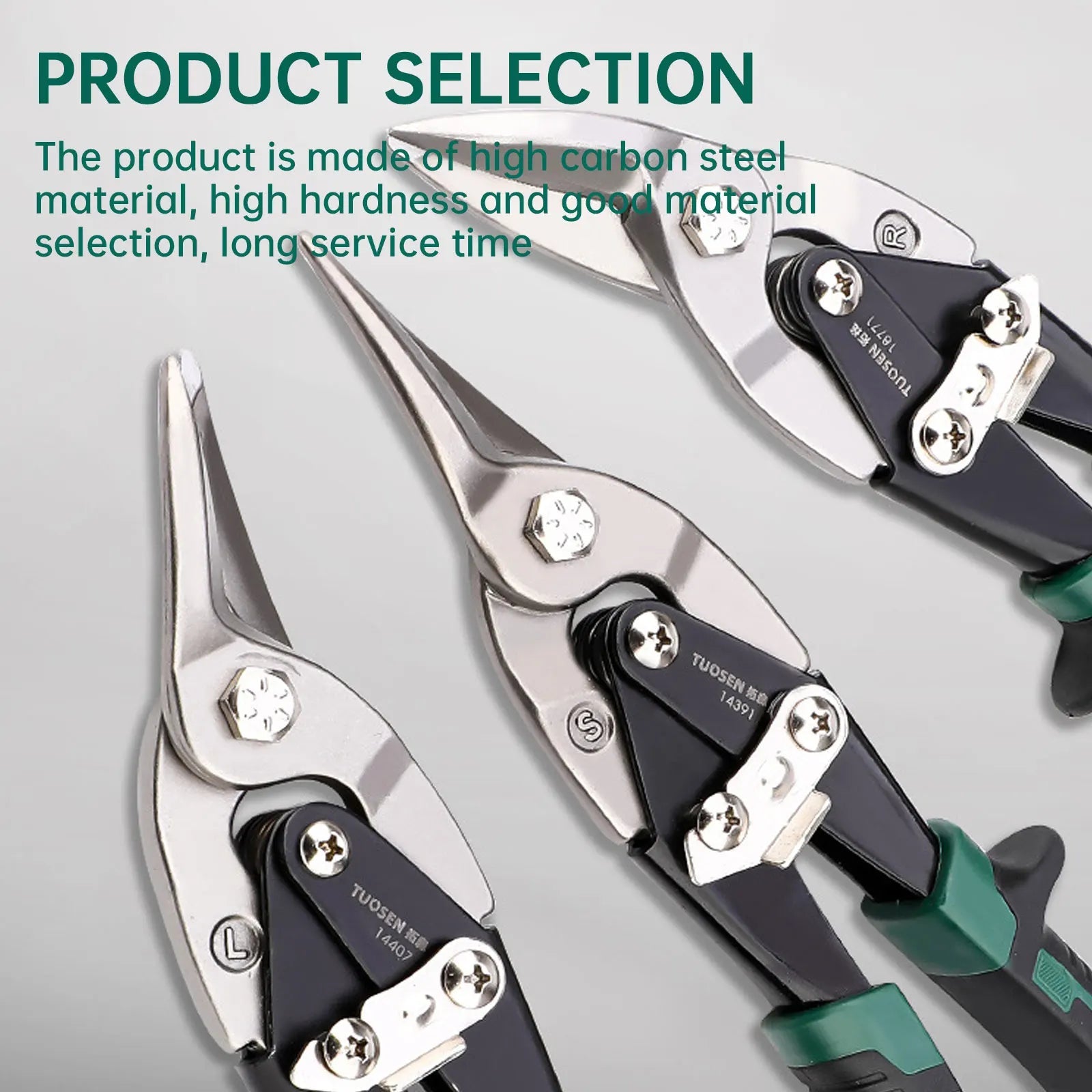 SteelWing™ – Industrie - Blechschere aus Chrom - Vanadium für präzise Metall - und Stahlzuschnitte - Klarwen