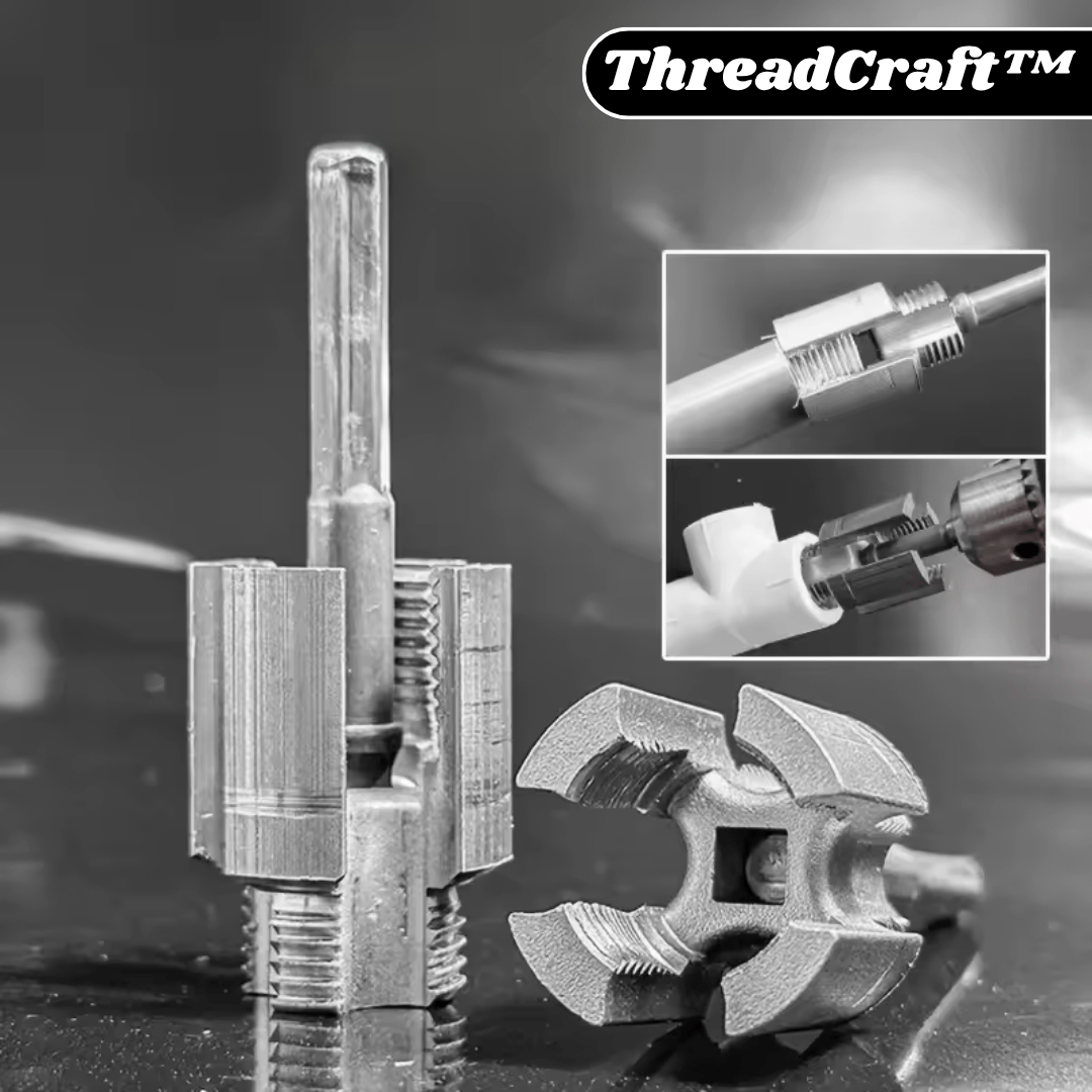 ThreadCraft™ – 2 - in - 1 - Rohrgewindeschneider für präzises Schneiden [50 % Rabatt] - Klarwen