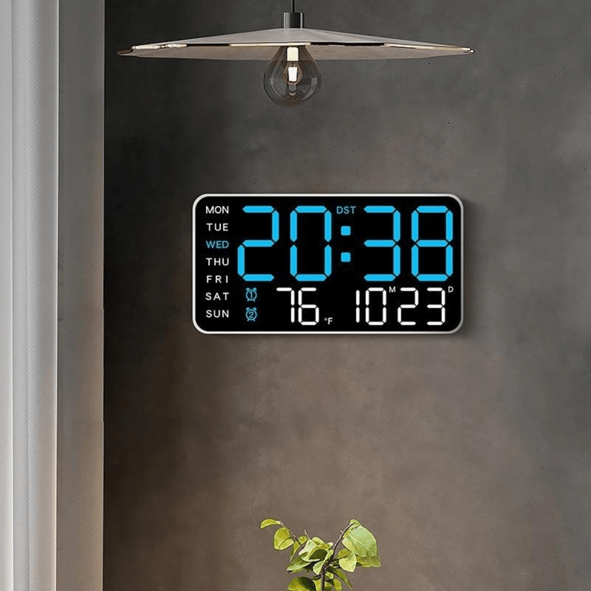 TimeGlow™ – LED Digitaluhr - Klarwen