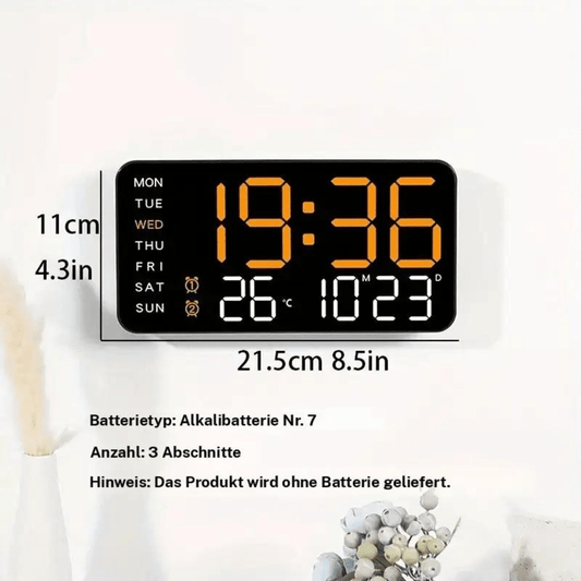 TimeGlow™ – LED Digitaluhr - Klarwen