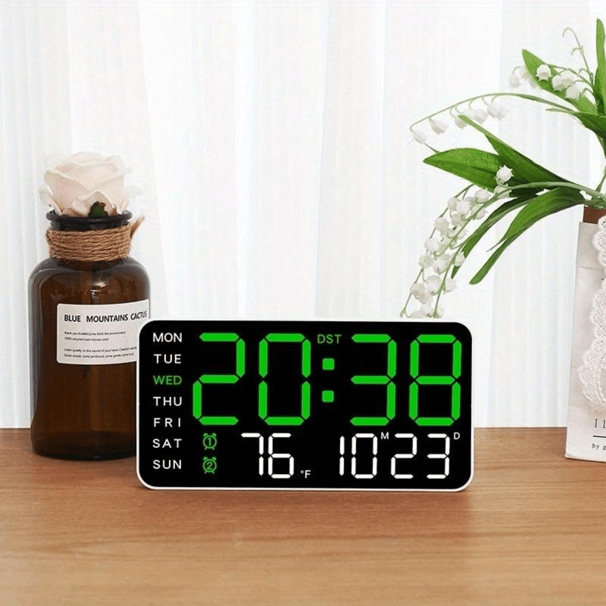 TimeGlow™ – LED Digitaluhr - Klarwen
