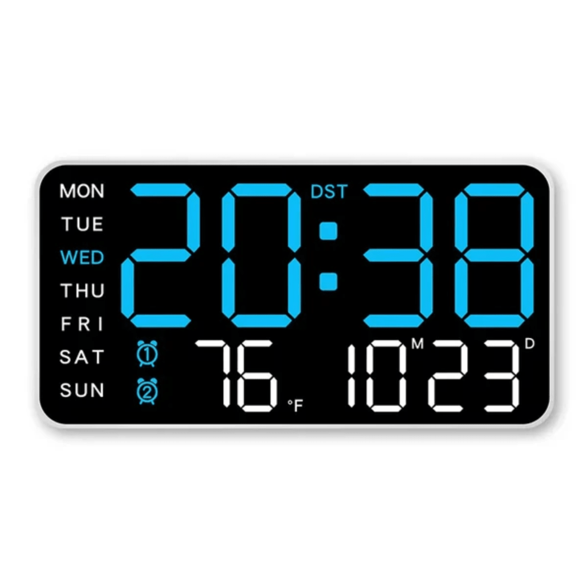 TimeGlow™ – LED Digitaluhr - Klarwen