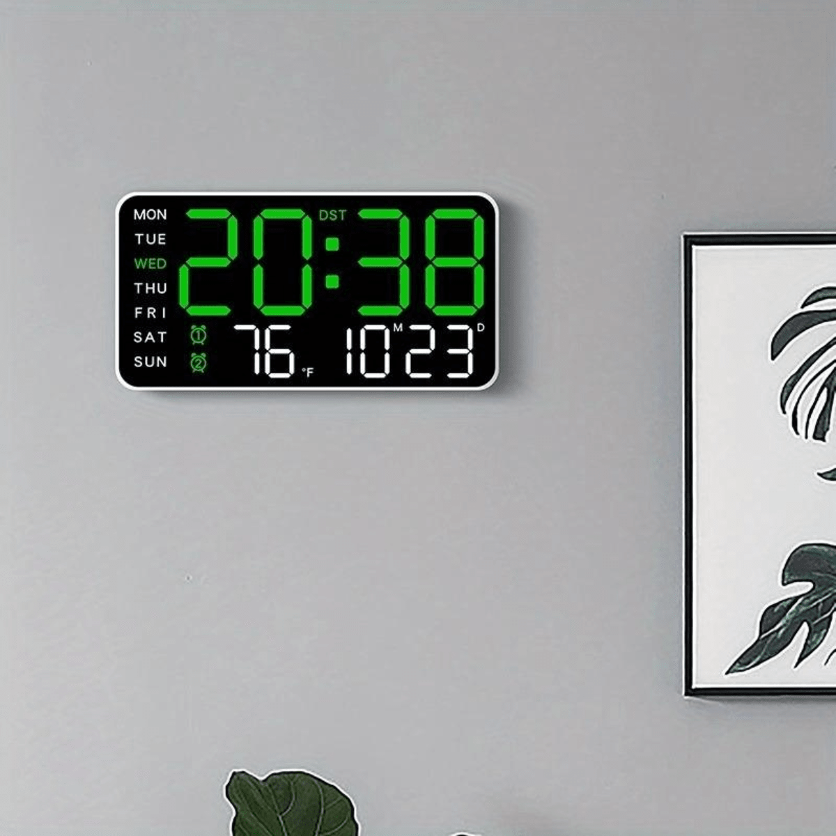 TimeGlow™ – LED Digitaluhr - Klarwen