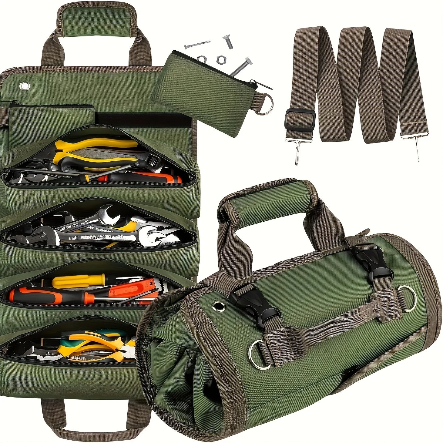 ToolRoll™ – Robuste Werkzeugtasche zum Aufrollen für Profis - Klarwen