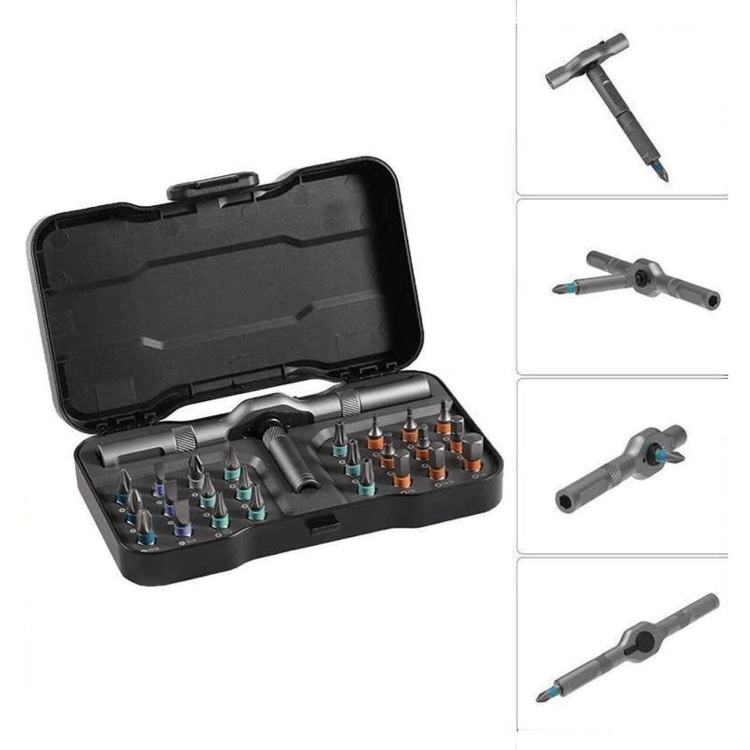 TorqMaster™ – Verstellbarer T - Ratschen - Schraubendreher - Klarwen