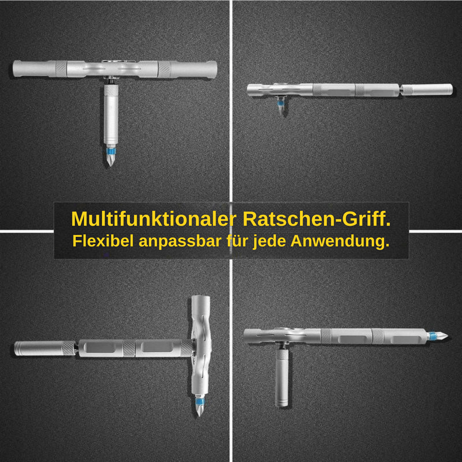 TorqMaster™ – Verstellbarer T - Ratschen - Schraubendreher - Klarwen