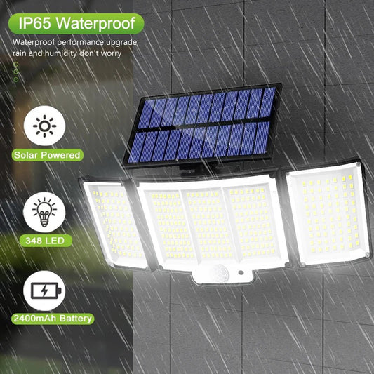 TriLux™ – Dreifach - Solarstrahler mit Bewegungsmelder - Klarwen